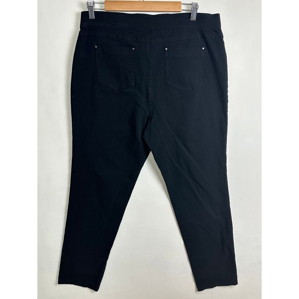 89th and Madison Pants Women's Extra Large XL Black Stretch Pull On‎ Straight
